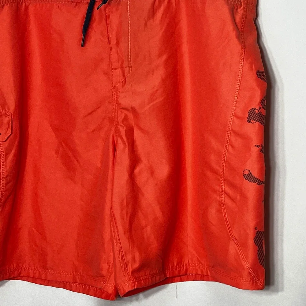 Salt Life Mens Orange SLX-QD Quick Dry Graphic Board Shorts Size 42 MTF004